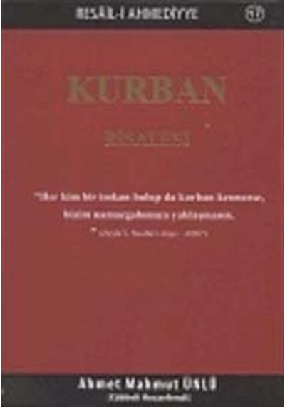 Kurban Risalesi / Ahmet Mahmut Ünlü