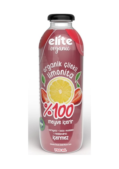 Elite Naturel Organik Çilekli Limonata 700 Ml