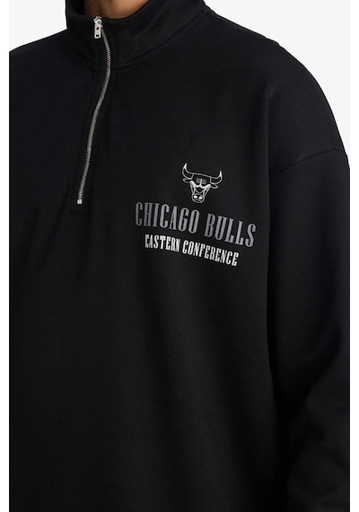 Defacto Defactofit Nba Chicago Bulls Oversize Geniş Kalıp Dik Yaka Fermuarlı Sweatshirt F9813ax25aubk81 Siyah-bk81 Defacto Defactofit Nba Chicago Bulls Oversize Geniş Kalıp Dik Yaka Fermuarlı Sweatshirt F9813ax25aubk81 Siyah-bk81
