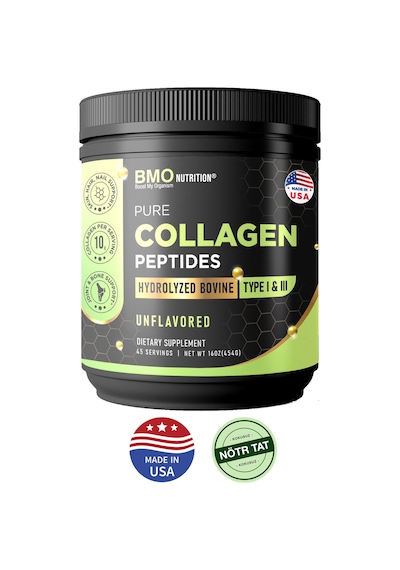 Bmo Nutrition Hidrolize Sığır Kolajeni Tozu Tip 1-3 Collagen Saf-Aromasız-Cilt Saç Tırnak Eklem Diyet Destek 45 Gün