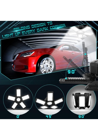 Led Garaj Işığı - 160w 16000lm 6500k Led Garaj Tavan Işıkları, Vidalı Mağaza Aydınlatması Tavan Arası, Bodru Diğer