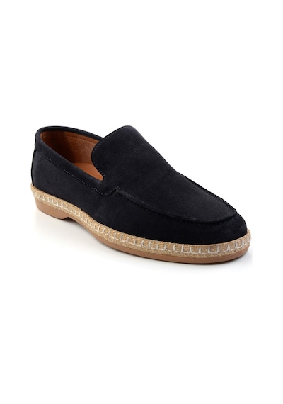 Bambi Lacivert Leather Erkek Espadril E01079709502 Lacivert