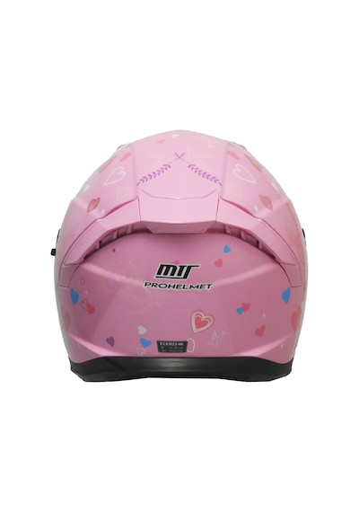 Motosiklet Kadın Kaskı 22.r06 Sertifikalı Güneş Vizörlü Fiber Kask Full Face Motor Stora Lady Pembe