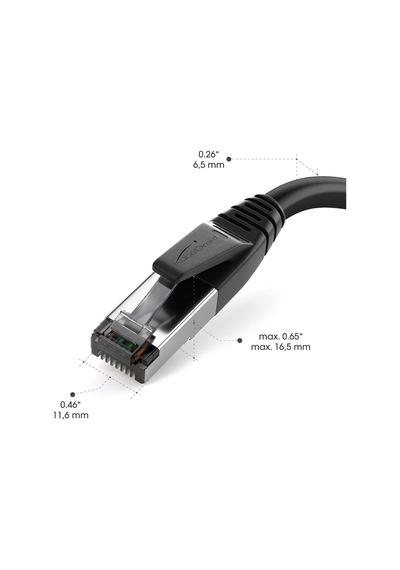 Kabeldirekt Cat 8 Ağ Kablosu 40gbit/s 10m