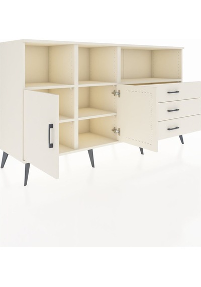 Hyperion Konsol 5 Raflı 3 Çekmeceli 2 Kapaklı 176x44x99 Aytaşı-ay Aytaşı-aytaşı