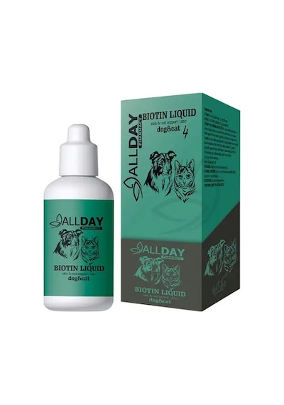 Allday 4 Biotin Liquid Kedi ve Köpek Şurubu 100 ML