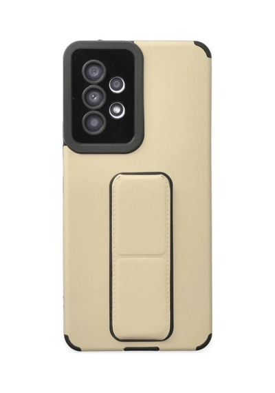 Samsung Uyumlu Galaxy A53 5g Kılıf Mega Standlı Silikon - Gold 0.2M-Çok Renkli