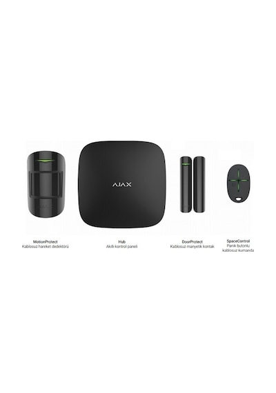 Ajax Hub Kit/StarterKit Plus 25 Bölge GSM+GPRS Kablosuz Alarm Seti