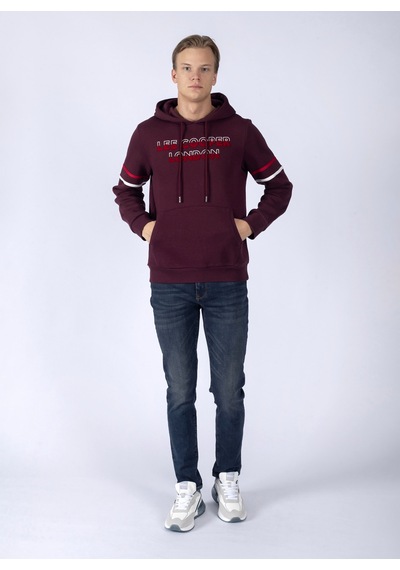 Lee Cooper Kapüşon Yaka Mürdüm Erkek Sweatshırt 241 Lcm 241004 Athel Murdum