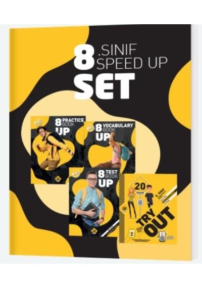 SPEED UP 8. Sınıf 4 LÜ Set VOCABULARY+PRACTICE+Test+TRY OUT
