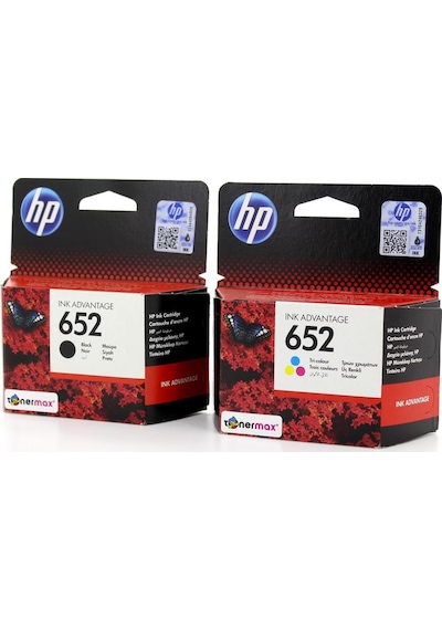 HP Deskjet 4675 / HP 652 Siyah & Renkli Kartuş Takımı