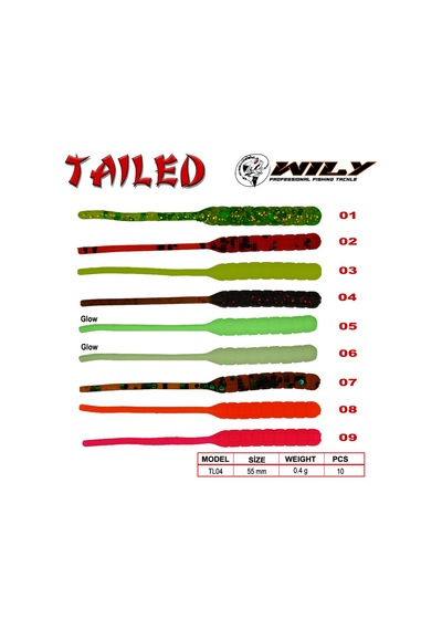 Wily Tailed Lrf Silikon Yem 5.5 Cm 0.4 Gr
