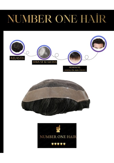 Number One Hair Fine Mono 6x10 3b %30 Beyazlı Siyah