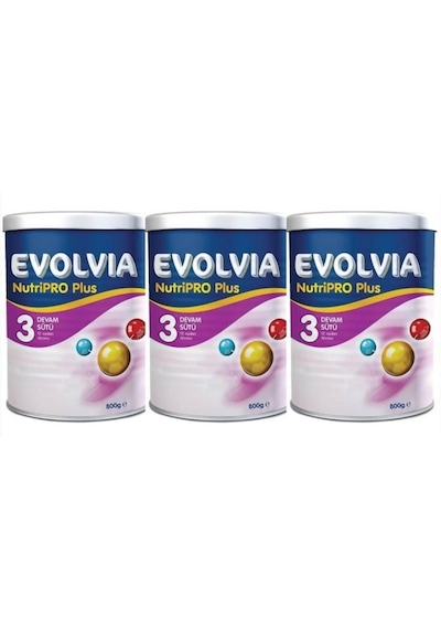 Evolvia Nutripro Plus 3 Devam Sütü 12+ Ay 3 X 800 G Evolvia Nutripro Plus 3 Devam Sütü 12+ Ay 3 X 800 G
