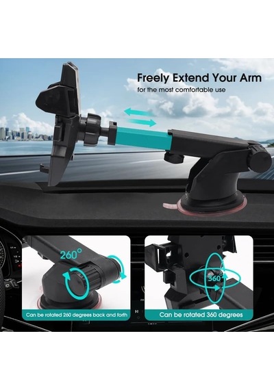 Araç İçin Telefon Tutucu, 360 Derece Dönebilen, Tüm Telefonlara Uyumludur, Suv, Tır, Kamyonet, Pick Up, Panelvan İçin Extra Uzun Teleskopik Tutucu Araç İçin Telefon Tutucu, 360 Derece Dönebilen, Tüm Telefonlara Uyumludur, Suv, Tır, Kamyonet, Pick Up, Panelvan İçin Extra Uzun Teleskopik Tutucu