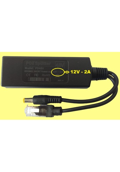 10 Adet 48V To 12V Çevirici Ip Poe Enjektör Splitter Switch