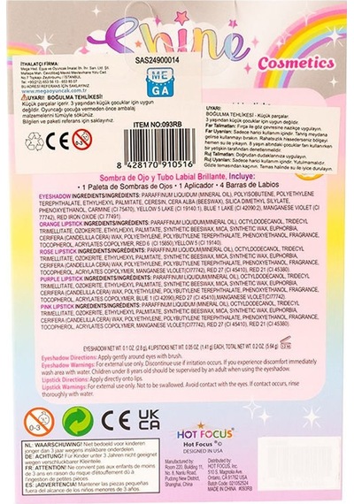 Makyajın Sihirli Dünyasına Hoş Geldin Rainbow Parıltılı Far Ve Ruj Seti