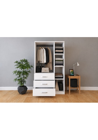 Metalia Gm 303 Ece Lüx 3 Kapılı 3 Çekmeceli Gardrop