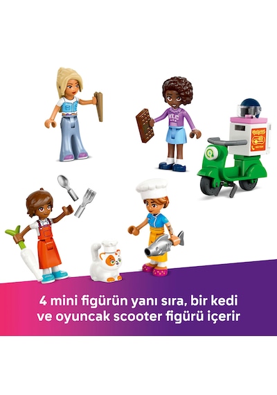LEGO® Friends Restoran ve Aşçılık Okulu 42655 - 8 Yaş ve Üzeri Çocuklar için Mini Bebek İçeren Yaratıcı Oyuncak Yapım Seti (896 Parça)