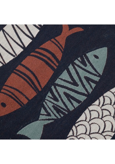 Mudo Home Larıssa Renkli Fısh Kilim Lacivert 80x150 Diğer