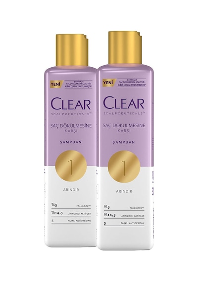 Clear Scalpceuticals Saç Bakım Şampuanı Saç Dökülmesine Karşı 300 Ml X2