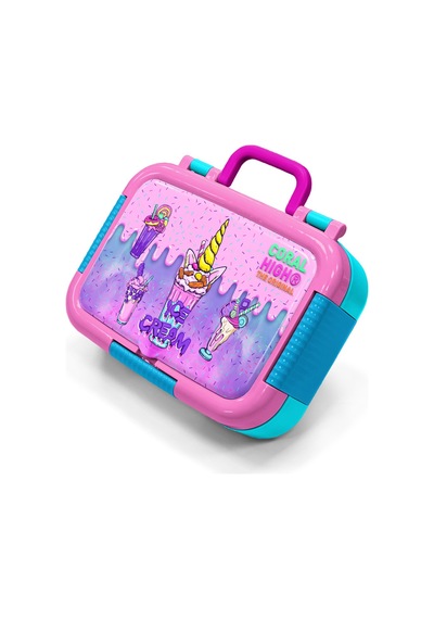 Coral High Kids Pembe Mor Milkshake Dondurma Desenli Paslanmaz Çelik Beslenme Kabı 39257 Pembe