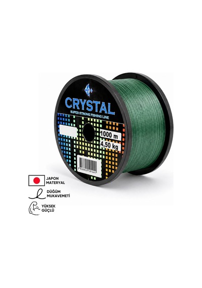 1000 Mt Bobin Misina - Crystal - Yeşil - Ekstra Güçlü - 0,20 Mm