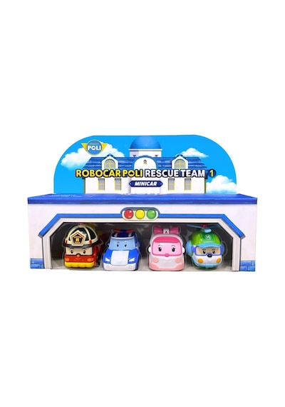 Mey İthalat Robocar Poli Mini Kasabanın Kurtarma Araçları 4'lü