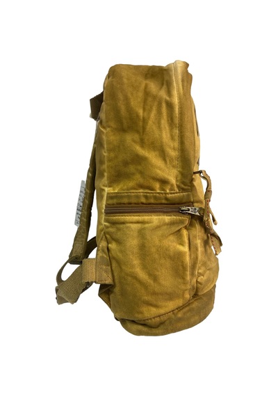 Old Cotton Cargo Kaliteli Vintage Disayn Laptop Bölmeli Sırt Gezi Çantası Leone Bag Oil 5100 Camel