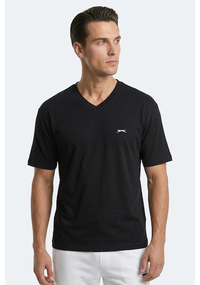 Slazenger Katre Erkek Oversıze Siyah Tişört
