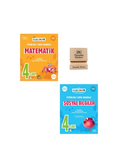 Okyanus 4. Sınıf Classmate Matematik Ve Sosyal Bilgiler Etkinlikli Soru Bankası + Telefon Standı
