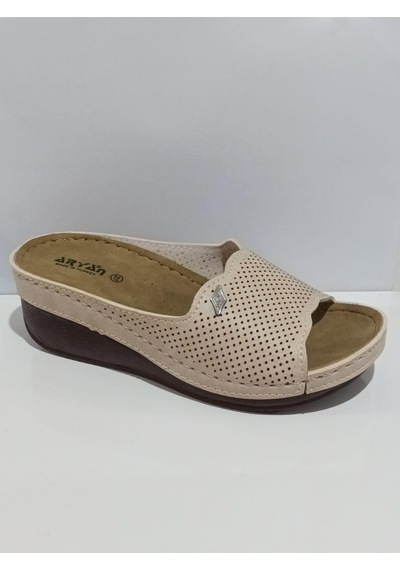 Aryan 38-758 Anatomic Kadın Comfort Terlik Beyaz