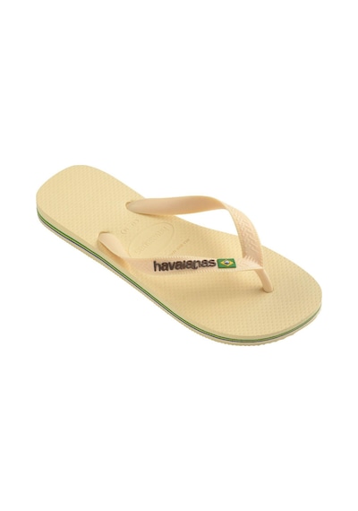 Havaianas Brasil Logo Buttercream Kadın Parmak Arası Terlik-4763 Krem
