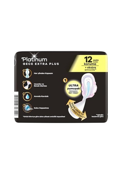 Platinum Hijyenik Ped Gece Esktra Plus Boy 5 5 Adet Ped