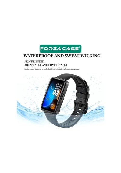Forzacase Huawei Band 9 İçin Tokalı Silikon Kordon Kayış - Fc541
