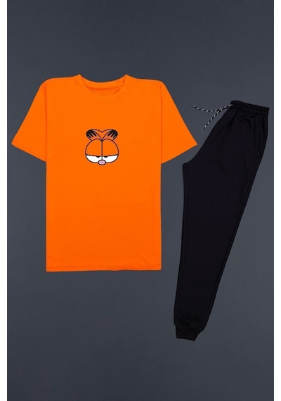 Uyguntarz Garfield Eşofman Takımı Turuncu