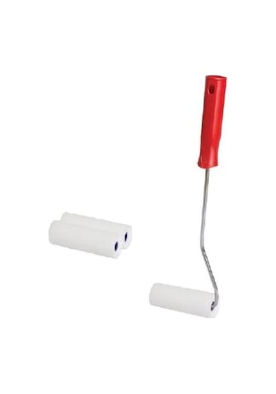 Cadence Rülo Fırça Metal Saplı + 2 Yedek 10 Cm