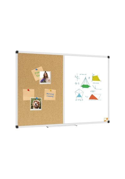 Cengo Çift Fonksiyonlu Alüminyum Çerçeve Mantar Pano Ve Yazı Tahtası 30x45 Cm Genel