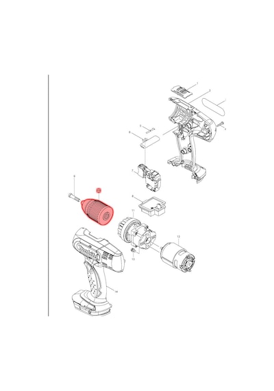 Makita BDF453 Anahtarsız Mandren 13 MM Ürün Kodu 766004-9
