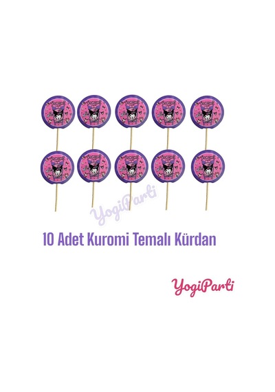 Kuromi Temalı Kürdan Seti 10 Lu