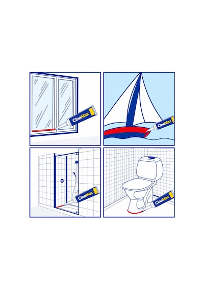 Şeffaf Silikon 50 Ml Genel Amaçlı Güçlü Yapıştırıcı Cam Banyo Lavabo Pencere Sızdırmazlık Silikonu