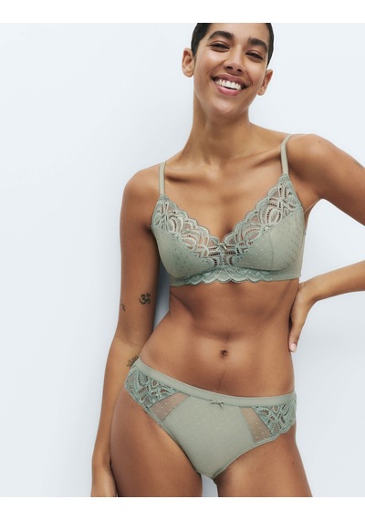 Marks & Spencer Amelia Dantelli Balensiz Full Cup Sütyen T33007016 Yeşil