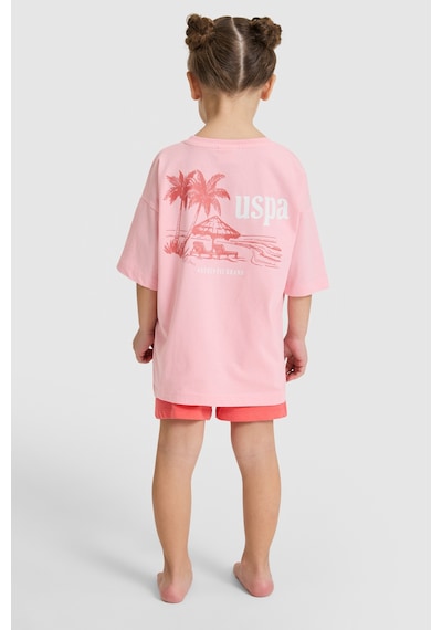 U.s. Polo Assn. Kız Çocuk Somon Pijama Takım 50326612-vr047