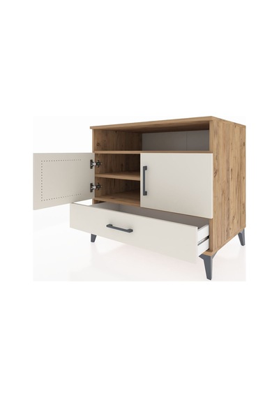 Kronos Şifonyer 3 Raflı Tek Çekmeceli 2 Kapaklı 88x59x80 Çam-aytaşı Atlas Çam Kronos Şifonyer 3 Raflı Tek Çekmeceli 2 Kapaklı 88x59x80 Çam-aytaşı Atlas Çam