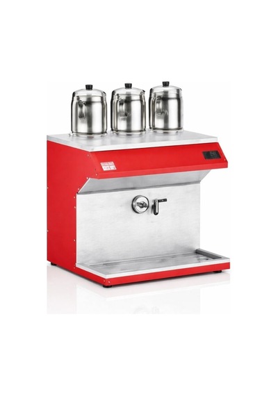 Anka Elektrikli Pro Chef Dijital 25 Litre Çay Makinesi Kırmızı