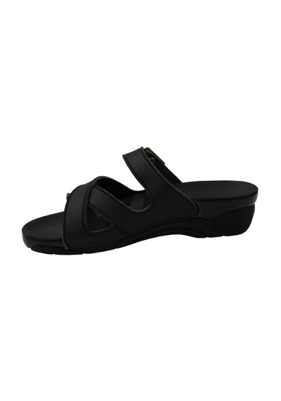 Ceyo Venedik-2 Siyah Ortapedik Bayan Terlik & Sandalet 001