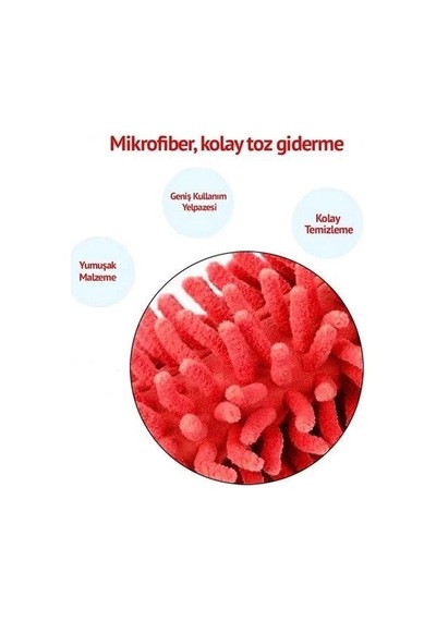 Bay Teleskopik Mikrofiber Pratik Uzayabilen Toz Alma Fırçası Aparatı Najmaddin Standart