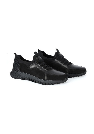 Mp 222-4815 Siyah %100 Deri Erkek Casual Ayakkabı Siyah