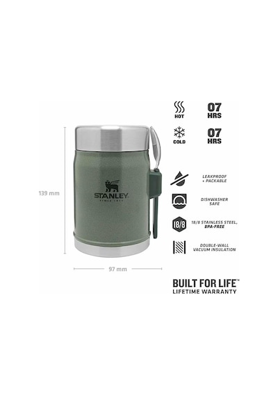 Stanley 1627719-stan 14oz Classıc Vac Fj H.green Termos As1009382004 Çok Renkli