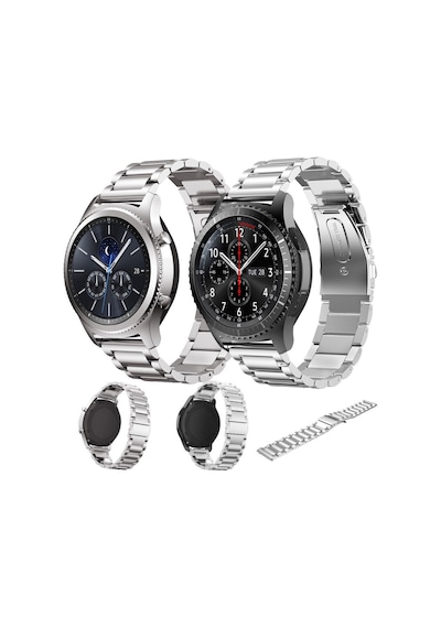 Samsung Uyumlu  Gear S3 Frontier & Classic Metal Tme Kordon Kayış Steel